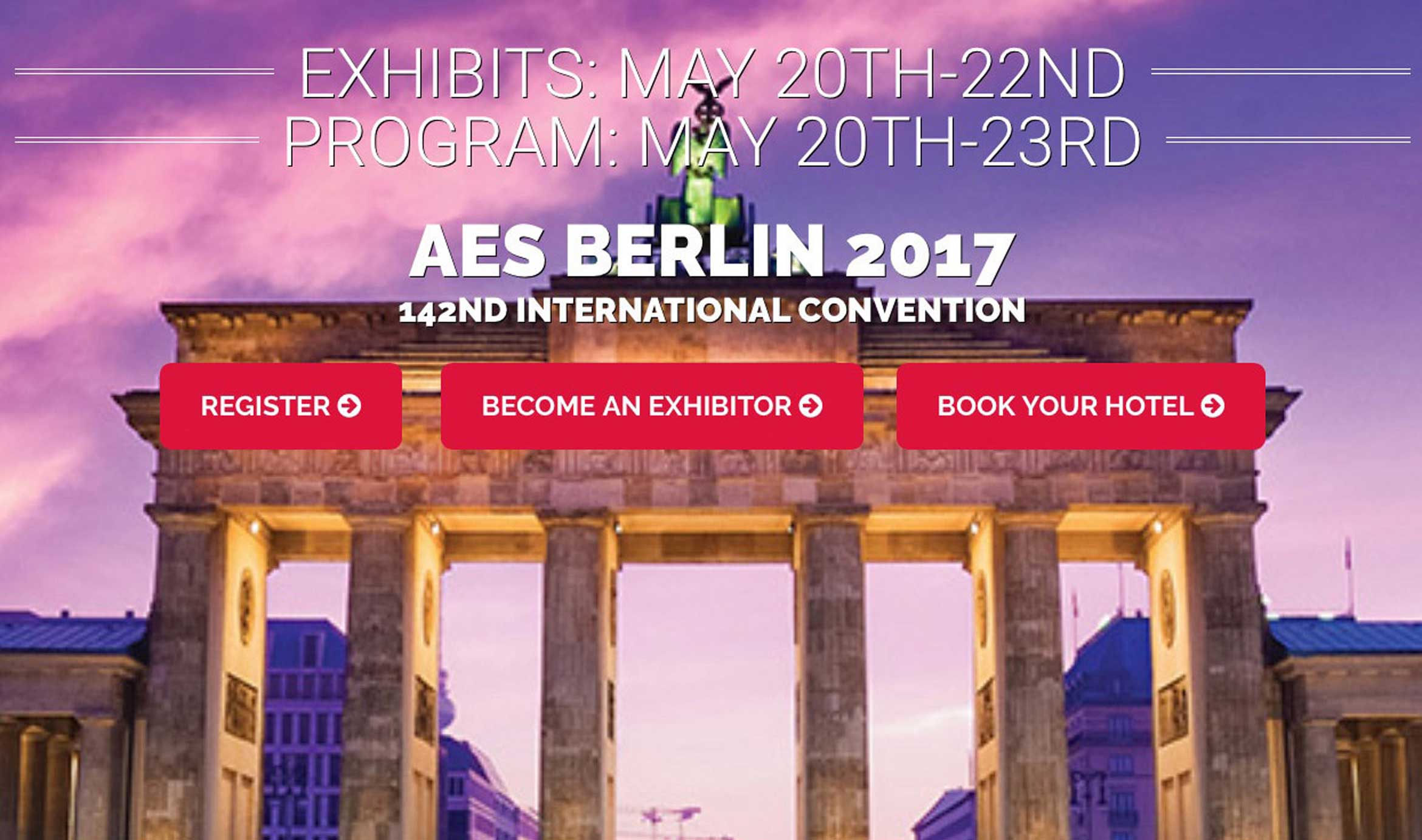 AES Berlin 2017 - 142nd International Convention