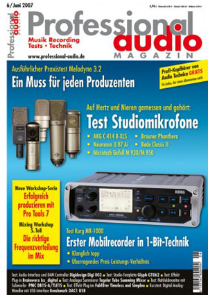 Testbericht zum Tube Summing Mixer im Professional Audio Magazin 06/2007