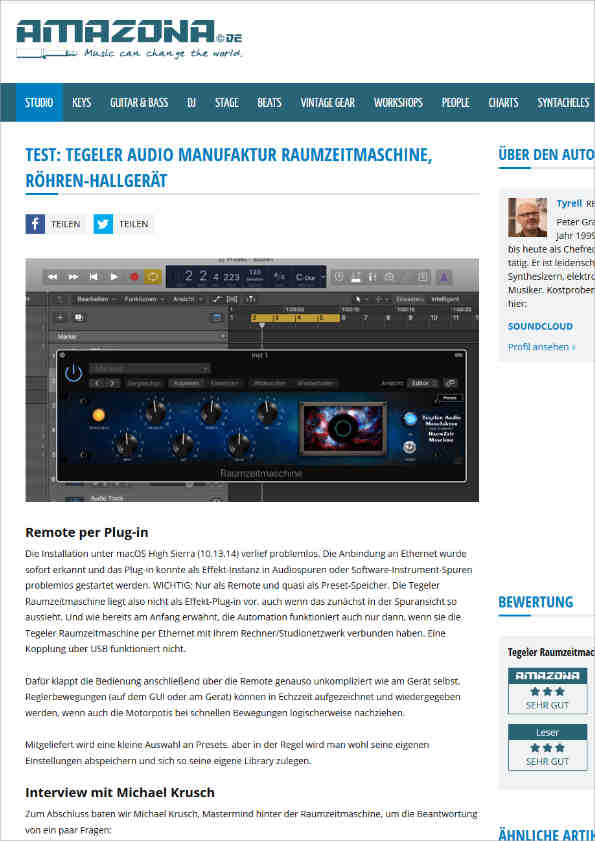 Raumzeitmaschine Review from Amazona.de
