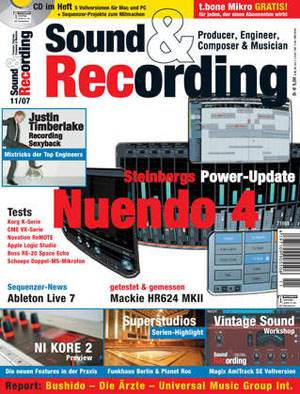 Sound&Recording hat im Heft 11/2007 den Tube Recording Channel getestet